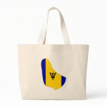 Barbados flag map bag
