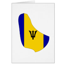 Barbados flag map cards by FlagStore Barbados flag map cards
