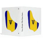 Barbados Flag Map full size Binder