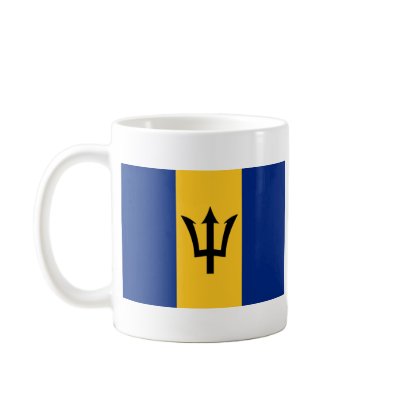 Barbados Flag ~ Map Mug by FlagAndMap