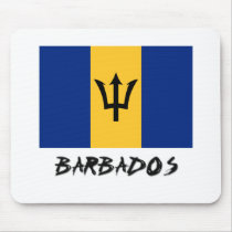 Barbados Flag Mouse Pads