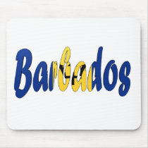 Barbados Flag mousepads