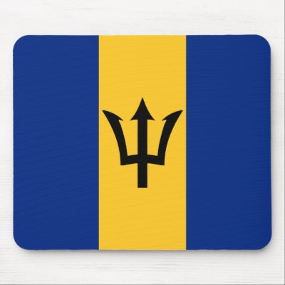 Barbados Flag Mousepad by FlagAndMap