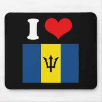 Barbados Flag Mousepad