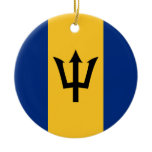 Barbados Flag Ornament