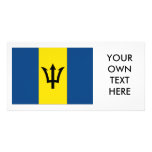 Barbados Flag Photo Card Template