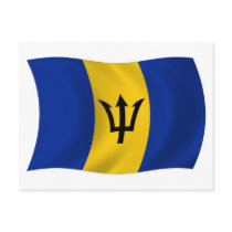 Barbados Flag Postcard