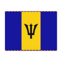 Barbados Flag Postcards