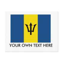 Barbados Flag Post Cards
