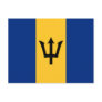 Barbados Flag Postcard