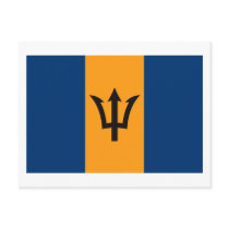 Barbados Flag Postcard