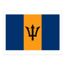 Barbados Flag Postcard