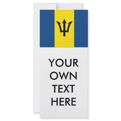 Barbados Flag Rack Cards by flagshirts