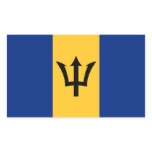 Barbados Flag Rectangle Sticker
