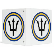 Barbados Flag Ring Vinyl Binder