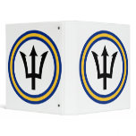 Barbados Flag Ring Vinyl Binder