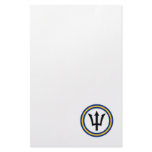 Barbados Flag Ring Personalized Stationery