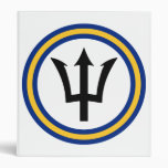 Barbados Flag Ring Vinyl Binder