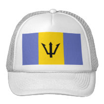 Barbados Flag Set Mesh Hats