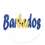 Barbados Flag Sticker