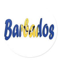 Barbados Flag Sticker