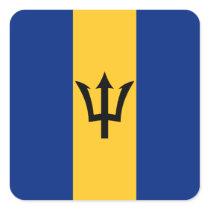 Barbados Flag Sticker