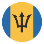 Barbados Flag Stickers
