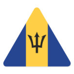 Barbados Flag Stickers