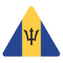 Barbados Flag Stickers