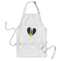 Barbados Heart Flag aprons by WearFlags Barbados Heart Flag aprons