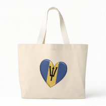 Barbados Heart Flag bags