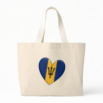 Barbados Heart Flag bags