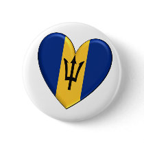 Barbados Heart Flag Pins