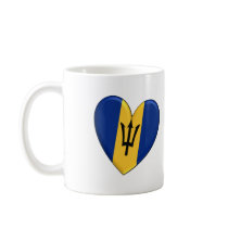 Barbados Heart Flag Mug