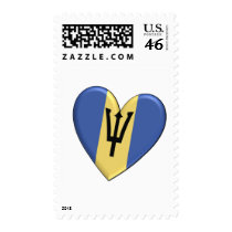 Barbados Heart Flag Stamps