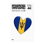 Barbados Heart Flag Stamps