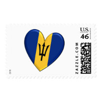 Barbados Heart Flag Stamps