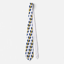 Barbados Heart Flag Ties