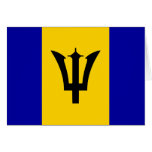 Barbados High quality Flag Greeting Card