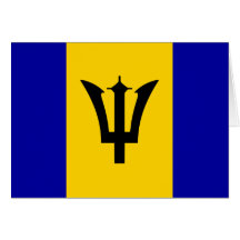 Barbados High quality Flag Greeting Cards