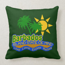 Barbados Island State of Mind pillow