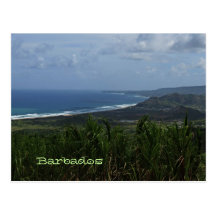 Barbados Island View Photo Postcard