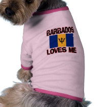 Barbados Loves Me pet clothing by flagshirt Barbados Loves Me pet clothing