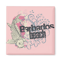 Barbados magnets by HotGraphicTshirts Barbados magnets
