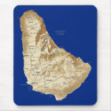 Barbados Map Mousepad by FlagAndMap Barbados Map Mousepad