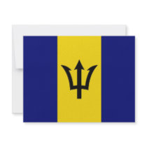 Barbados National Flag invitations by All_Flags Barbados National Flag invitations