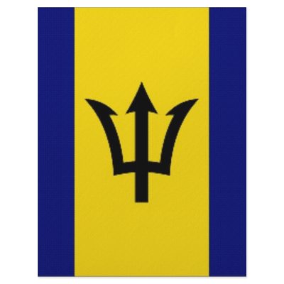 Barbados National Flag Custom Letterhead by All_Flags