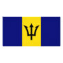 Barbados National Flag Photo Card Template