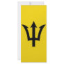 Barbados National Flag Rack Card Template