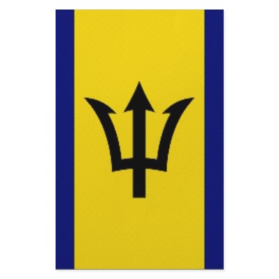 Barbados National Flag Customized Stationery by All_Flags